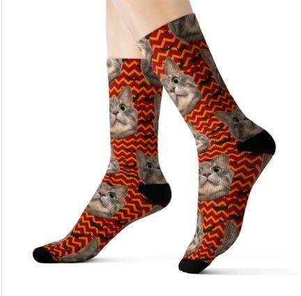 Personalized Custom Pet Head Print Socks For Dog Cat Lover - P12 Hub Europe