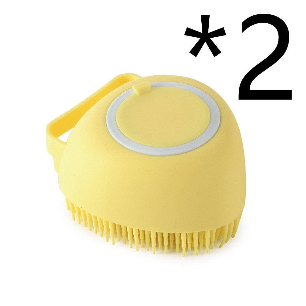 Silicone Dog Bath Massage Gloves Brush Pet Cat Bathroom Cleaning Tool Comb Brush For Dog Can Pour Shampoo Dog Grooming Supplies - P12 Hub Europe