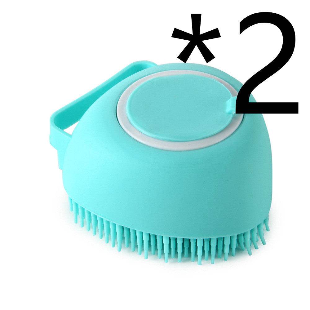 Silicone Dog Bath Massage Gloves Brush Pet Cat Bathroom Cleaning Tool Comb Brush For Dog Can Pour Shampoo Dog Grooming Supplies - P12 Hub Europe
