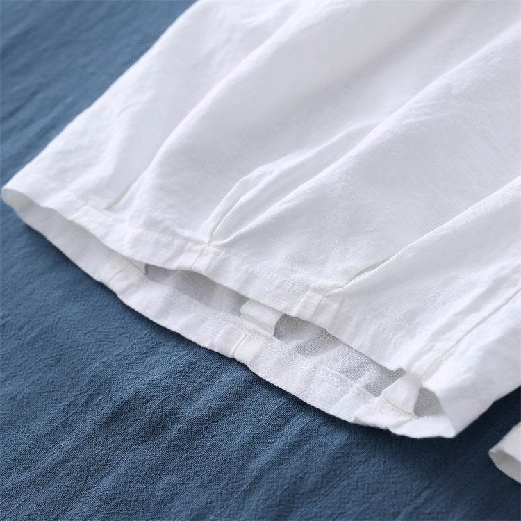 Cotton Linen Women's Sand Washed Linen Bloomers - P12 Hub Europe