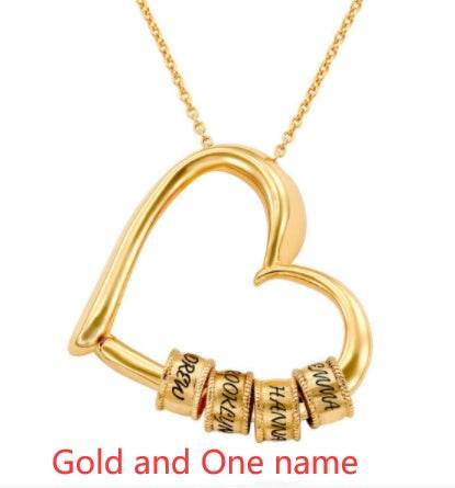 Personalized Heart Necklaces Women Jewelry Custom Name Necklaces & Pendants Mothers Day Gift - P12 Hub Europe