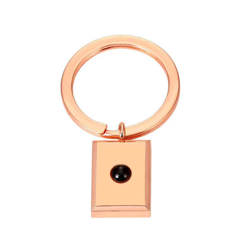 Customized Square Keychain Pendant With Bracelet Projection Color Photo - P12 Hub Europe