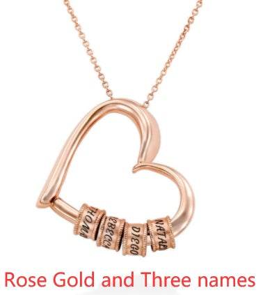 Personalized Heart Necklaces Women Jewelry Custom Name Necklaces & Pendants Mothers Day Gift - P12 Hub Europe