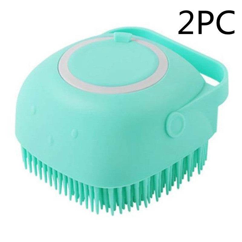Silicone Dog Bath Massage Gloves Brush Pet Cat Bathroom Cleaning Tool Comb Brush For Dog Can Pour Shampoo Dog Grooming Supplies - P12 Hub Europe