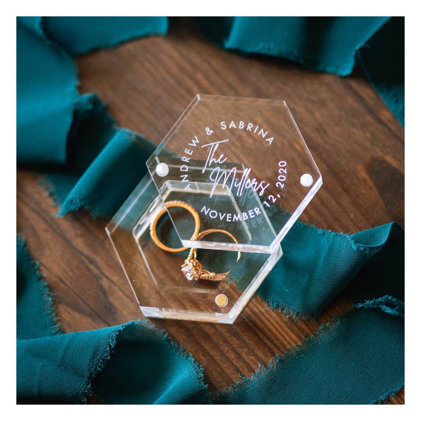 Creative Name Ring Hexagonal Storage Box - P12 Hub Europe