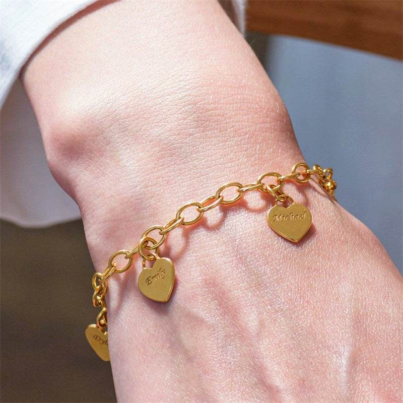 Love Engraved Bracelet Stainless Steel DIY - P12 Hub Europe