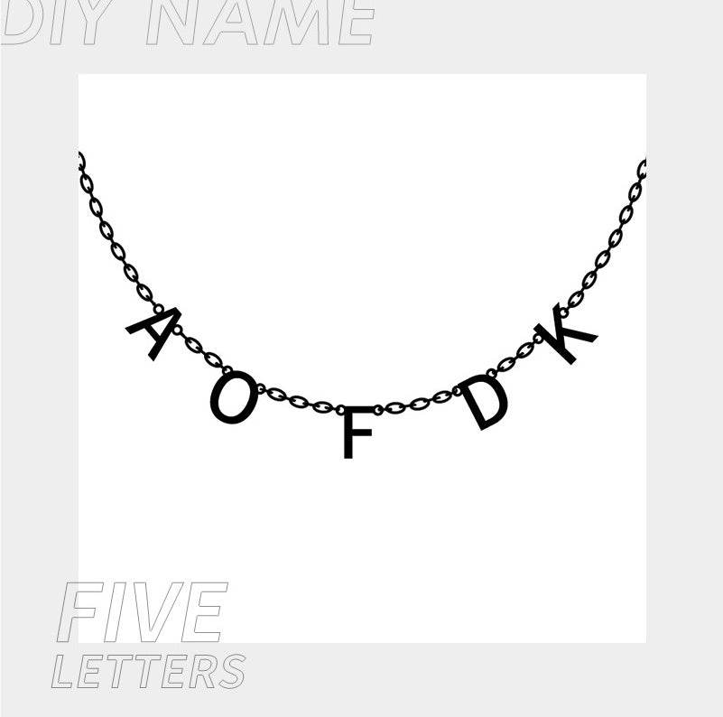 Personalized Alphabet Name Necklace DIY - P12 Hub Europe