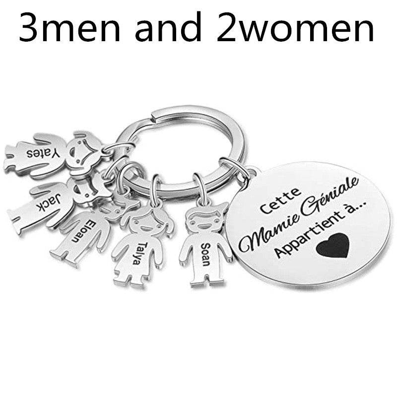 Stainless Steel Boy And Girl Keychain - P12 Hub Europe
