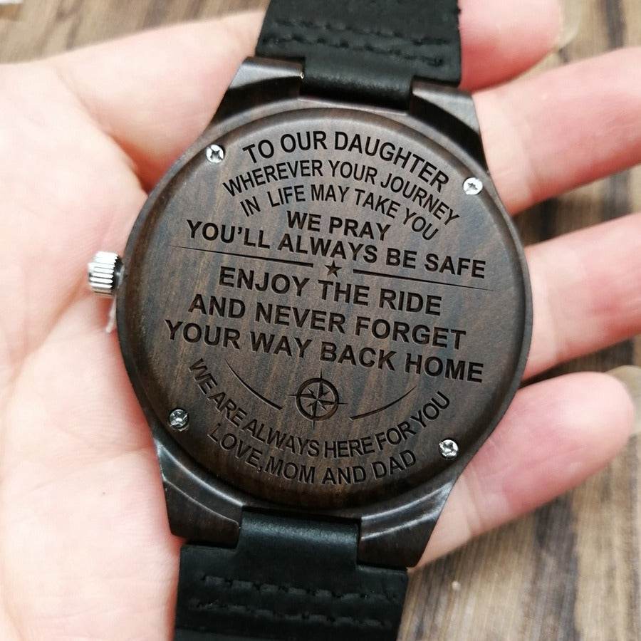 Custom carved watch with bottom cover - P12 Hub Europe