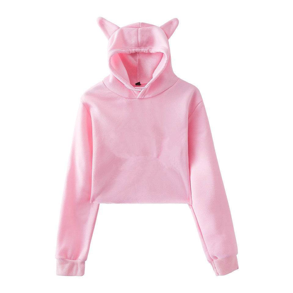 Sweatshirt Women Hoodie Pullover Clothes For Girls Streetwear Spring Long Sleeve Crop Top Hoodies - P12 Hub Europe