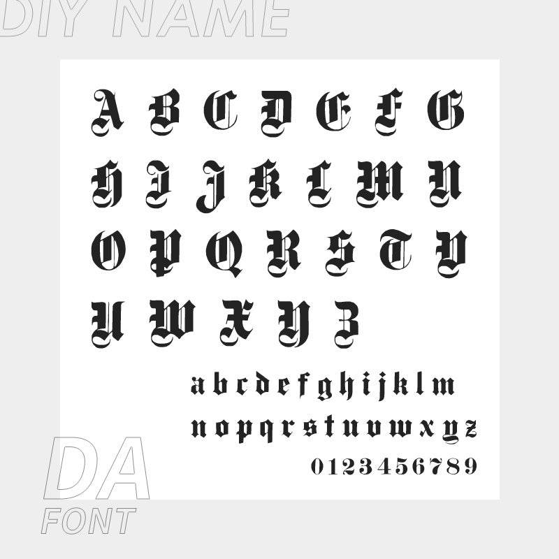 Personalized Custom 316L Stainless Steel Jewelry, English Alphabet Name Anklet - P12 Hub Europe