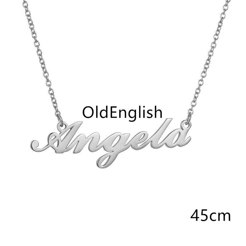 Necklace Alloy Pendant Font Fascinating Pendant Custom Name Necklace Personalized Necklace - P12 Hub Europe