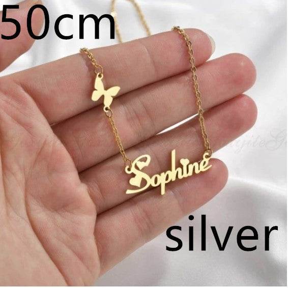 Necklace Alloy Pendant Font Fascinating Pendant Custom Name Necklace Personalized Necklace - P12 Hub Europe