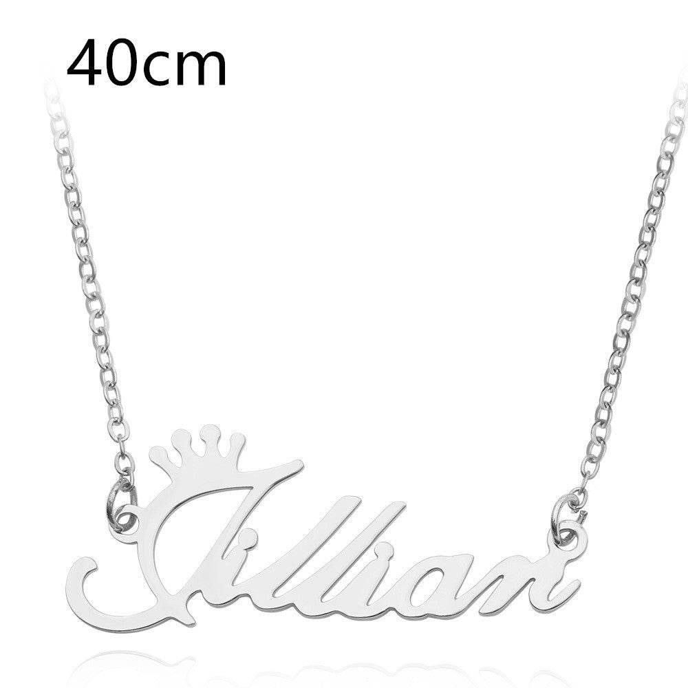 Necklace Alloy Pendant Font Fascinating Pendant Custom Name Necklace Personalized Necklace - P12 Hub Europe