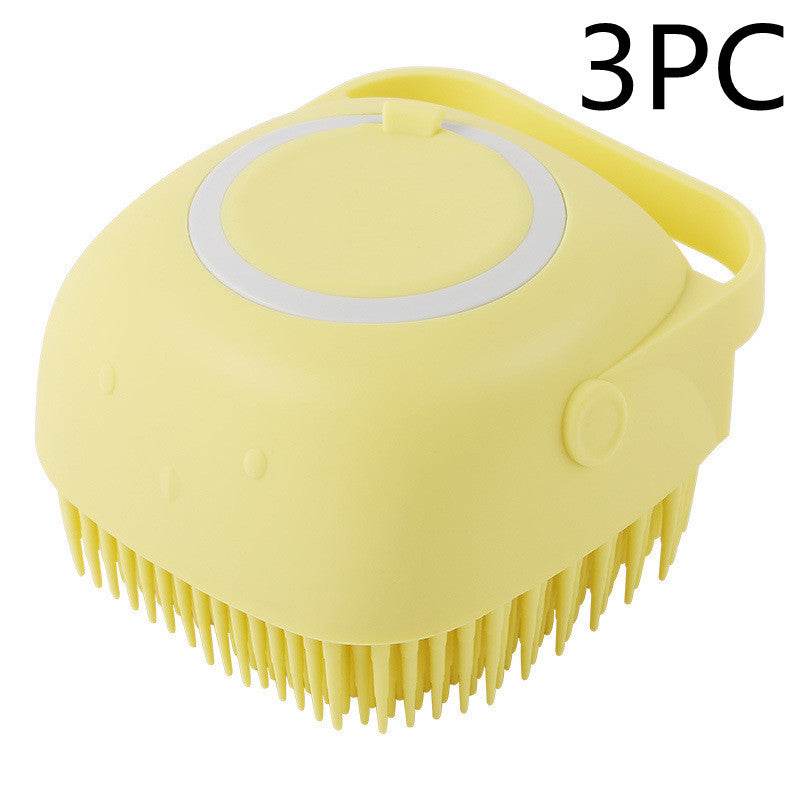 Silicone Dog Bath Massage Gloves Brush Pet Cat Bathroom Cleaning Tool Comb Brush For Dog Can Pour Shampoo Dog Grooming Supplies - P12 Hub Europe