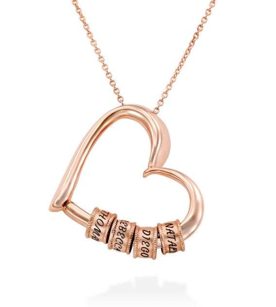 Personalized Heart Necklaces Women Jewelry Custom Name Necklaces & Pendants Mothers Day Gift - P12 Hub Europe