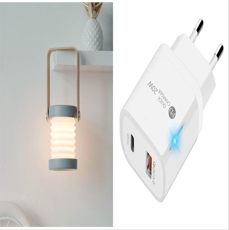 Foldable Touch Dimmable Reading LED Night Light Portable Lantern Lamp USB Rechargeable For Home Decor - P12 Hub Europe