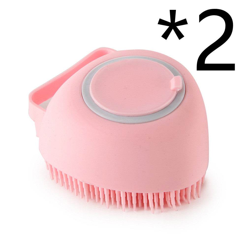 Silicone Dog Bath Massage Gloves Brush Pet Cat Bathroom Cleaning Tool Comb Brush For Dog Can Pour Shampoo Dog Grooming Supplies - P12 Hub Europe