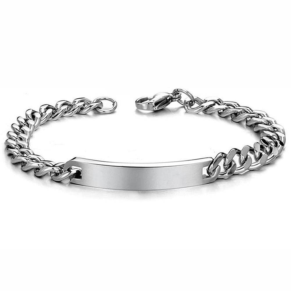 Titanium Steel Curved Plate Rose Gold Plated Men's And Women's Bracelet Bracelet - P12 Hub Europe