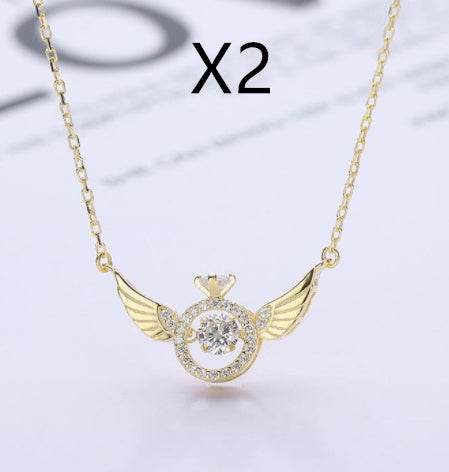 Angel Wings Wings Necklace Women's Korean Light Luxury Simple - P12 Hub Europe
