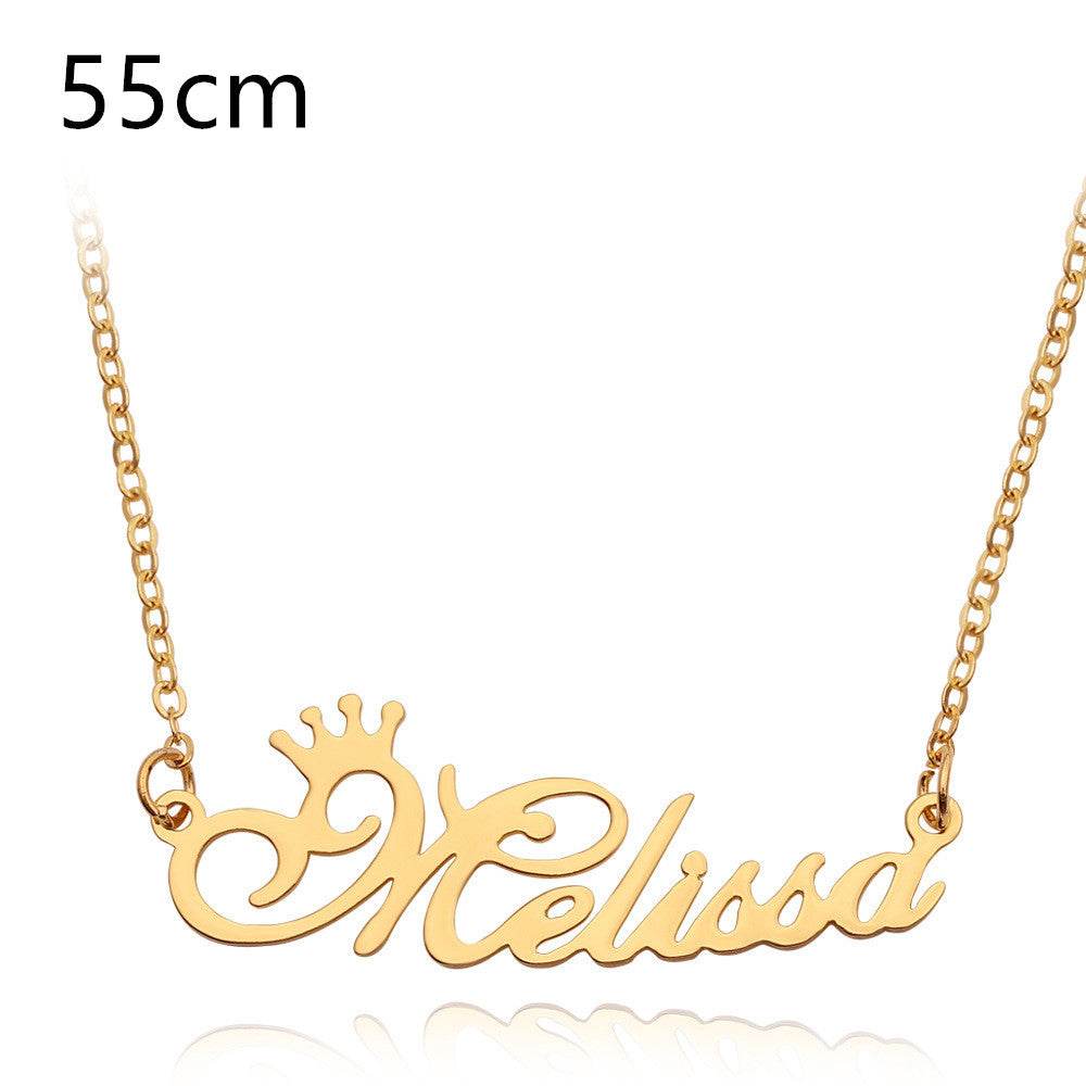 Necklace Alloy Pendant Font Fascinating Pendant Custom Name Necklace Personalized Necklace - P12 Hub Europe