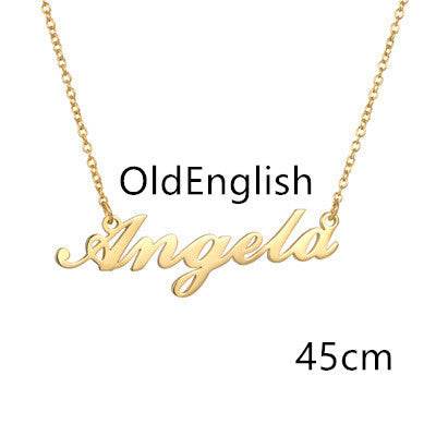 Necklace Alloy Pendant Font Fascinating Pendant Custom Name Necklace Personalized Necklace - P12 Hub Europe