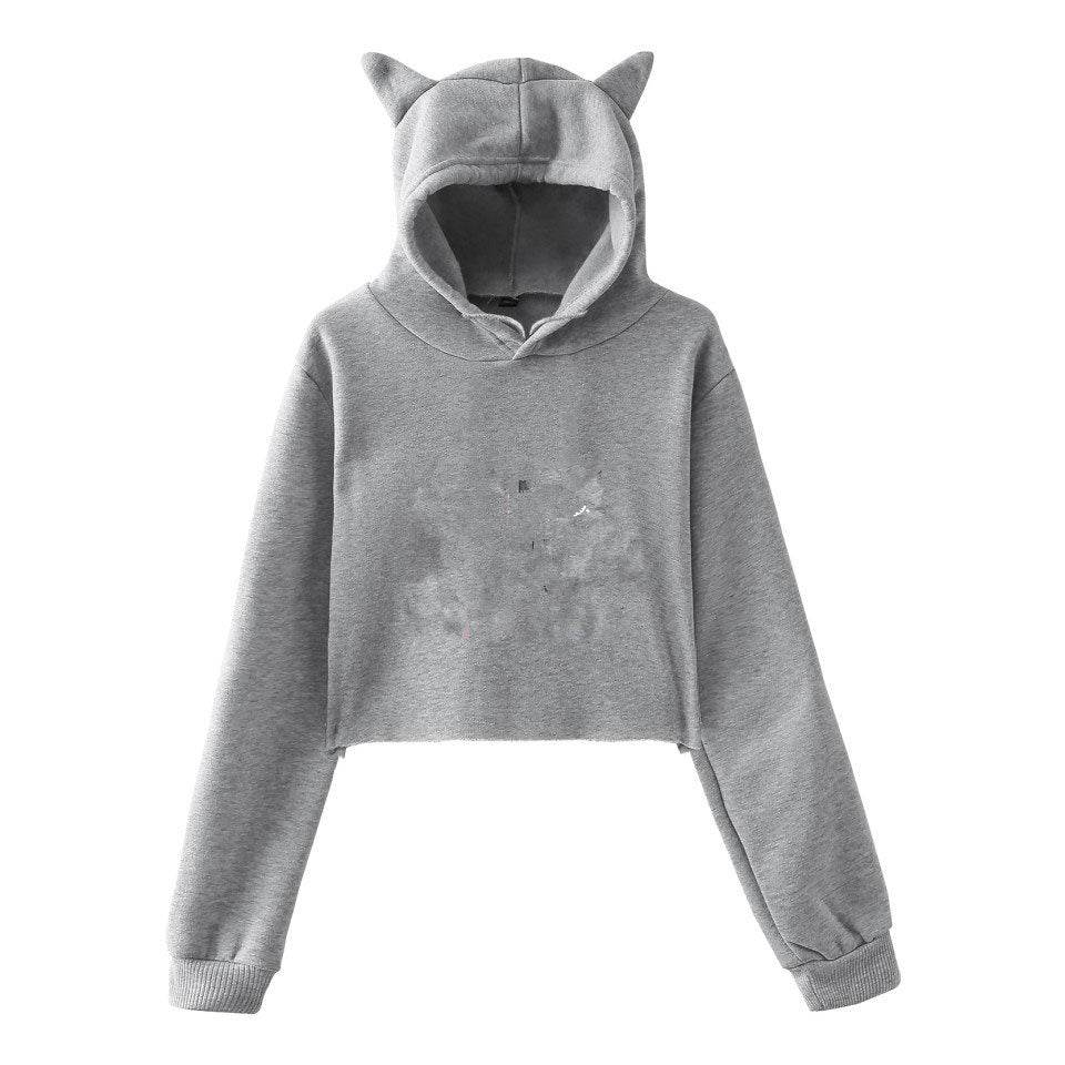 Sweatshirt Women Hoodie Pullover Clothes For Girls Streetwear Spring Long Sleeve Crop Top Hoodies - P12 Hub Europe