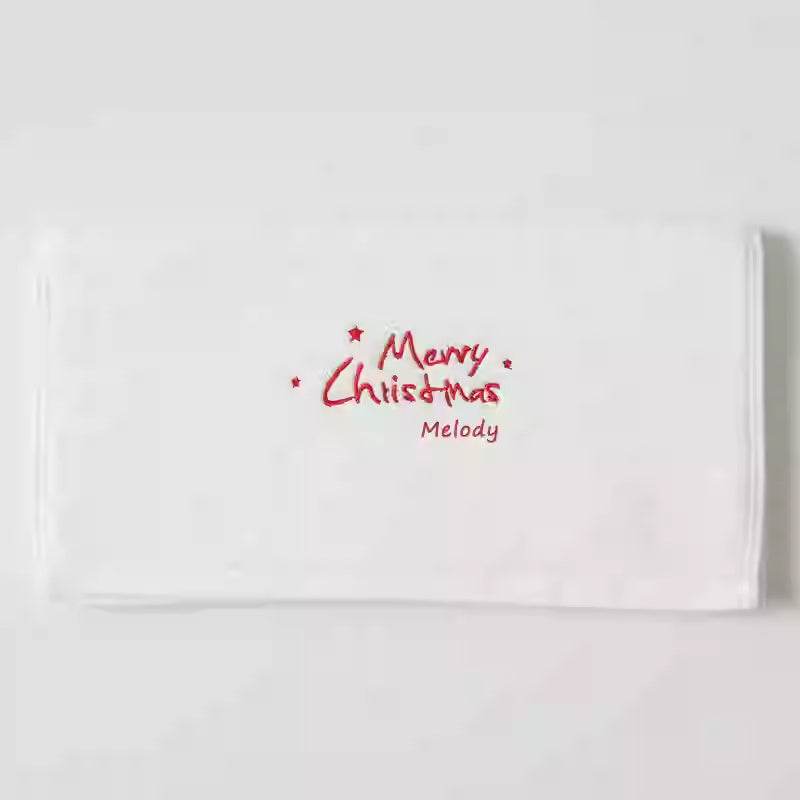 Customized Christmas Gift Name Enterprise Handheld Gift Pure Cotton Absorbent Towel - P12 Hub Europe