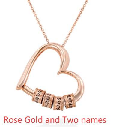 Personalized Heart Necklaces Women Jewelry Custom Name Necklaces & Pendants Mothers Day Gift - P12 Hub Europe
