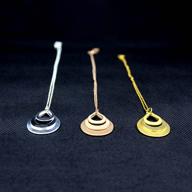 Cross Border Water Drop Combination Pendant Can Be Engraved With Letter Name Creative English Jewelry Mother's Day Gift - P12 Hub Europe