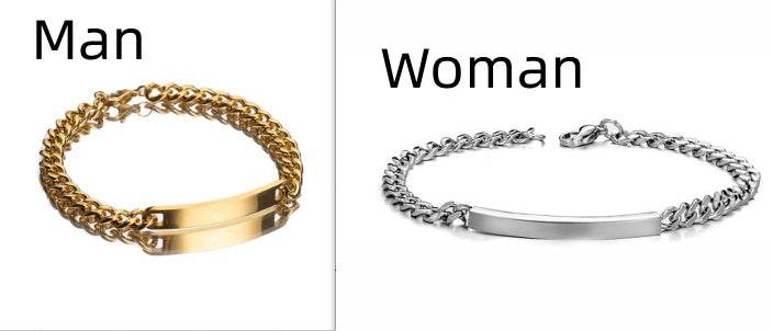 Titanium Steel Curved Plate Rose Gold Plated Men's And Women's Bracelet Bracelet - P12 Hub Europe