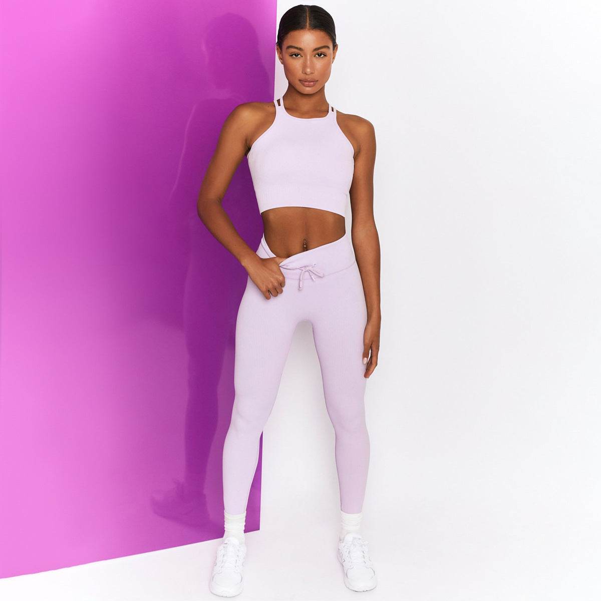 Fashion Casual Solid Color Knitted Yoga Suit - P12 Hub Europe