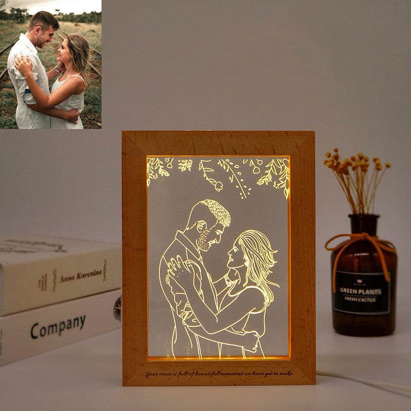 Acrylic Lamp, Photo Frame Night Light - P12 Hub Europe
