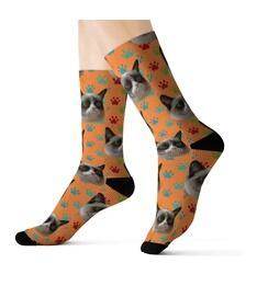 Personalized Custom Pet Head Print Socks For Dog Cat Lover - P12 Hub Europe