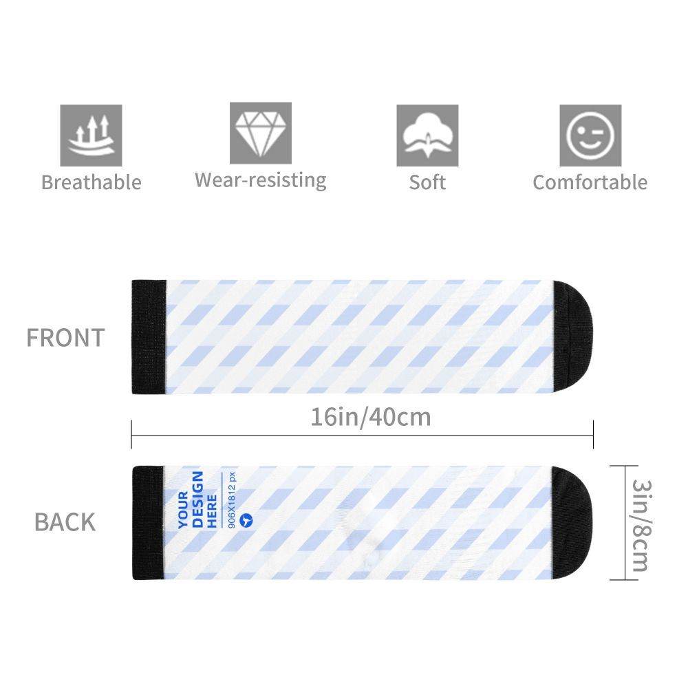 16in Thick Contrast Color Mild Skin-friendly Socks - P12 Hub Europe