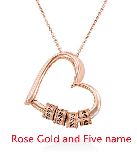 Personalized Heart Necklaces Women Jewelry Custom Name Necklaces & Pendants Mothers Day Gift - P12 Hub Europe
