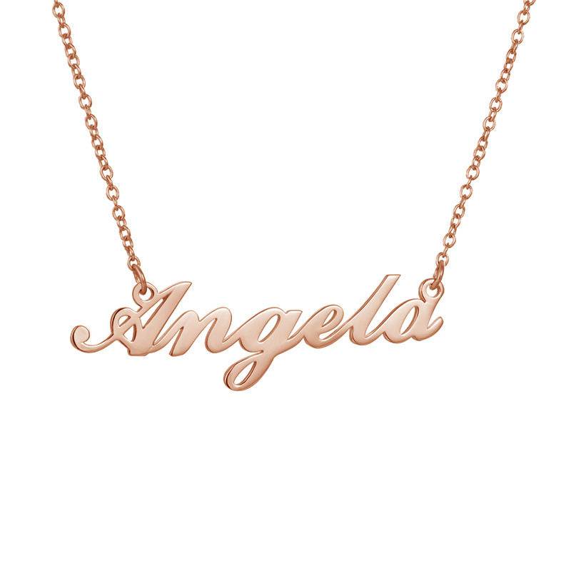 Necklace Alloy Pendant Font Fascinating Pendant Custom Name Necklace Personalized Necklace - P12 Hub Europe