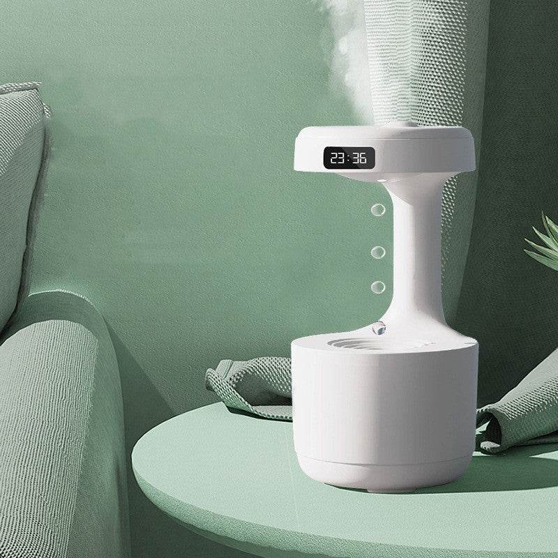 Bedroom Anti-Gravity Humidifier With Clock Water Drop Backflow Aroma Diffuser Large Capacity Office Bedroom Mute Heavy Fog Household Sprayer - P12 Hub Europe