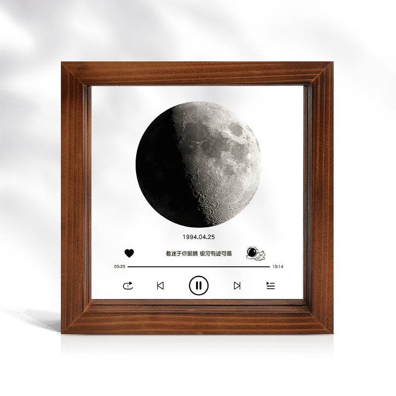 Customized Transparent Moon Frame For Couples On The Day Of Birth - P12 Hub Europe