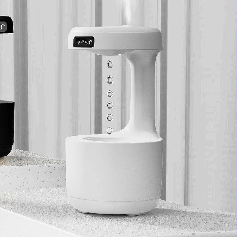 Bedroom Anti-Gravity Humidifier With Clock Water Drop Backflow Aroma Diffuser Large Capacity Office Bedroom Mute Heavy Fog Household Sprayer - P12 Hub Europe
