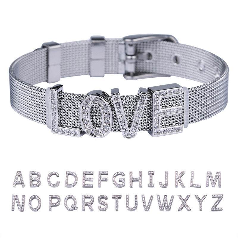 Custom Letter Bracelet - P12 Hub Europe