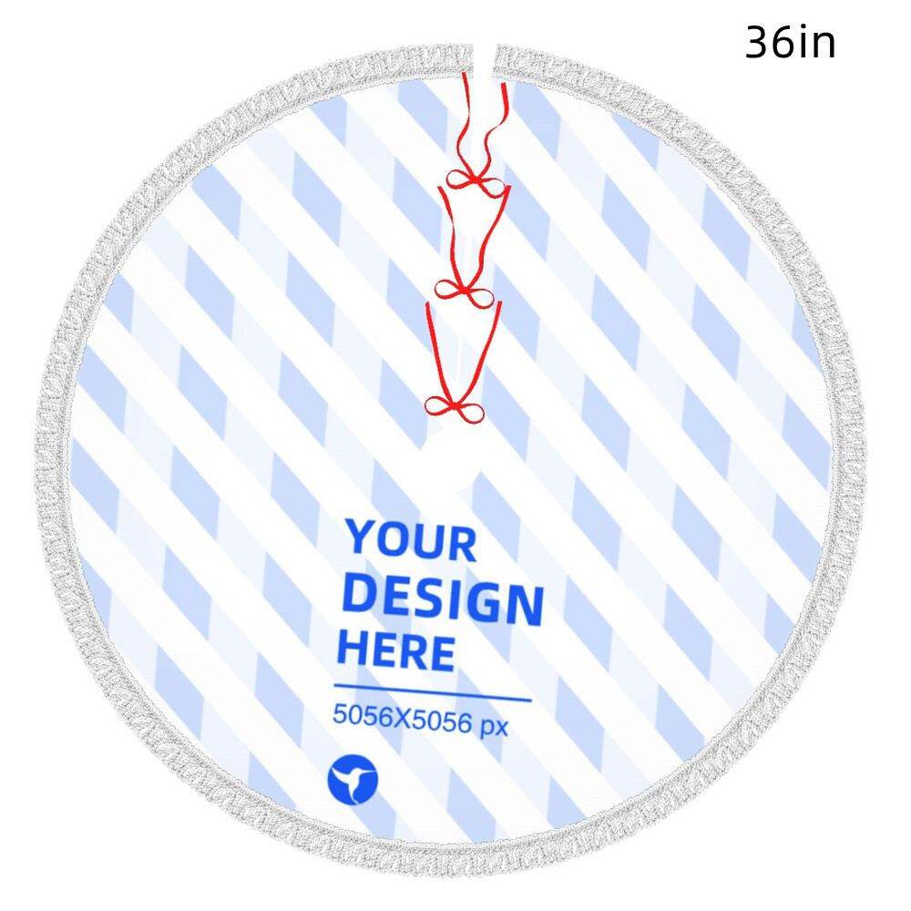 Fringed Edge Christmas Tree Padded Apron - P12 Hub Europe
