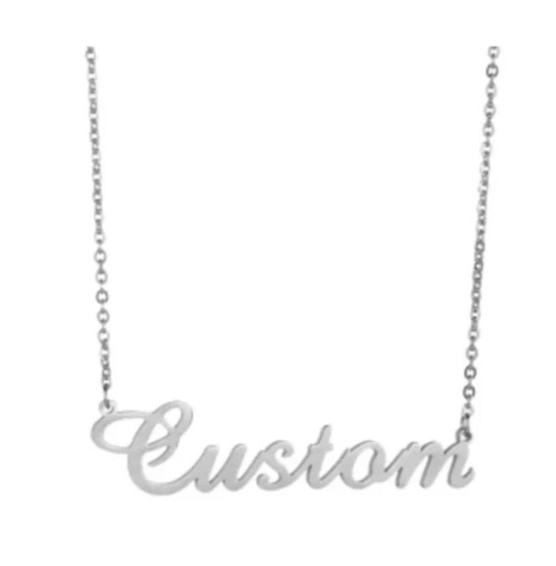 Stainless Steel Customized Various Sign Name Necklace Custom Butterfly Heart Nameplate For Women Girls Christmas Gift - P12 Hub Europe