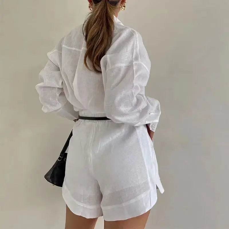 Women Summer Shirt Shorts - P12 Hub Europe