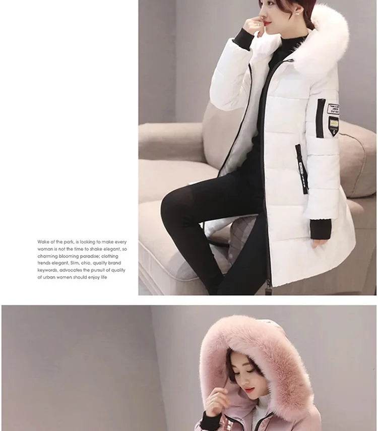 Warm Slim Fur Hooded Parka - P12 Hub Europe
