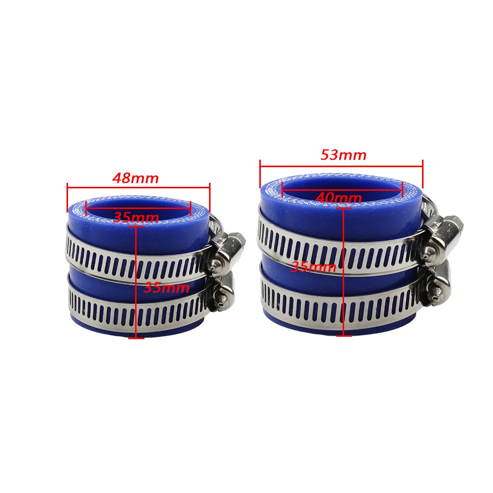 Motorcycle Carburetor Adapter Inlet Intake Pipe Rubber 35mm 40mm Fit for KEIHIN MIKUNI OKO KOSO PWK Motocross Air Intake System