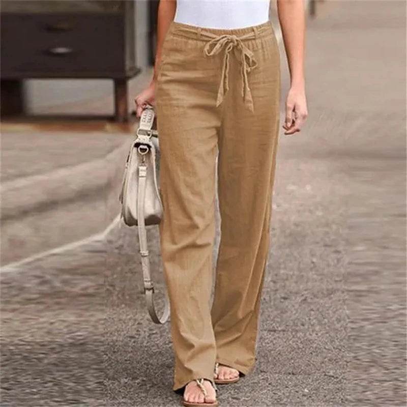 Women Cotton Linen Pants - P12 Hub Europe