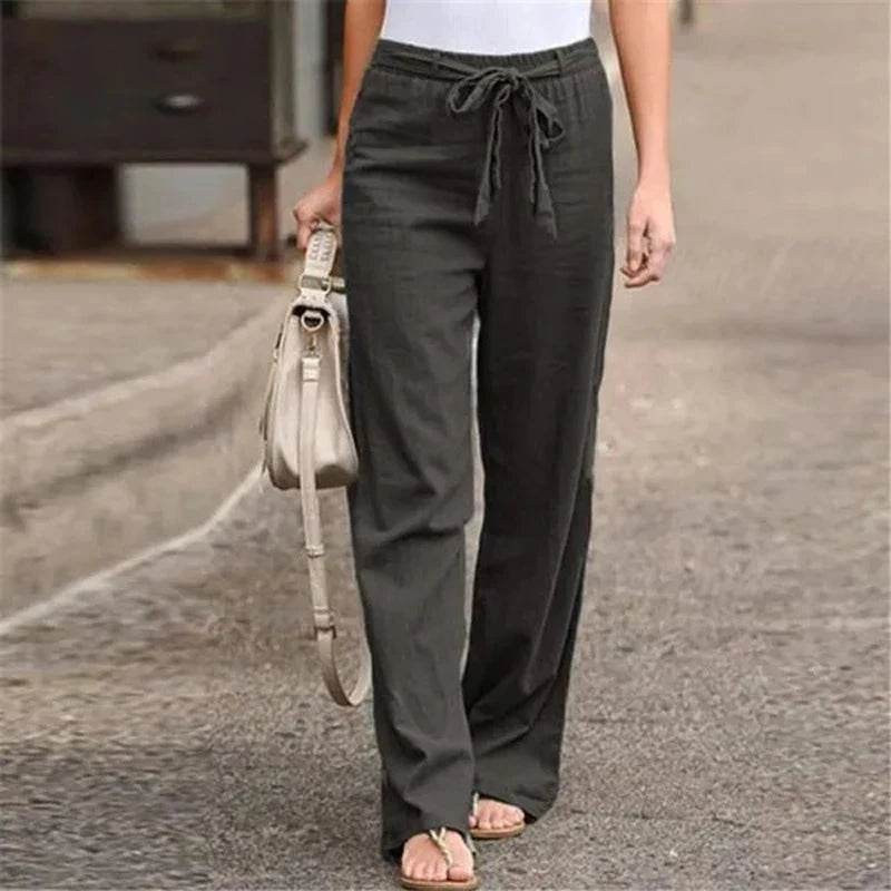 Women Cotton Linen Pants - P12 Hub Europe