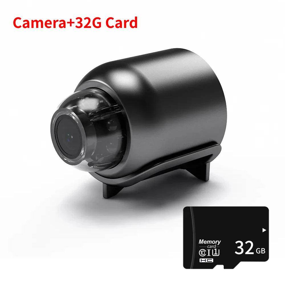 Mini WiFi Camera Night Vision, Motion Detect, Audio, Indoor - P12 Hub Europe