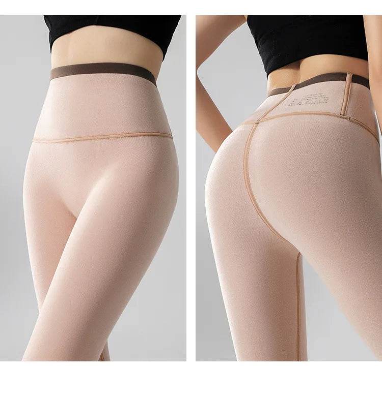 Women's Seamless Fleece-Lined Leggings - P12 Hub Europe